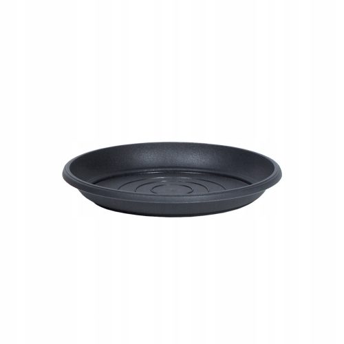  Prosperplast-Blumentopf, 54 cm x 54 x 6,9 cm, Durchmesser 54 cm, Kunststoff in Grau- und Silbertönen