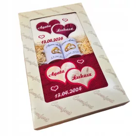    Handtücher mit bestickten Tassen, Geschenk zum Hochzeitstag