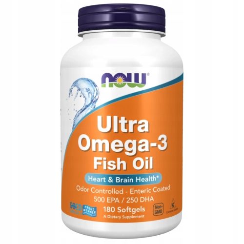 Now Foods Ultra Omega-3 mit 500 EPA / 250 DHA - 180 Weichkapseln