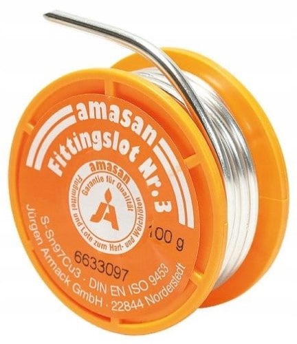 ZINN ZUM LÖTEN VON KUPFER-Weichlot 100G 2,5MM
