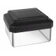  GreenBlue quadratischer Lichtmast mit integrierter LED-Quelle, 6 cm, schwarz