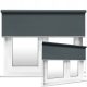 Einfache Mini-Jalousien DecoDesign Verdunkelungsrollo 160 cm x 180 cm