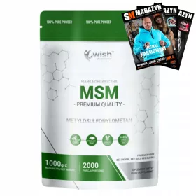   WISH MSM Organisches Schwefelpulver 1000g - Nahrungsergänzungsmittel