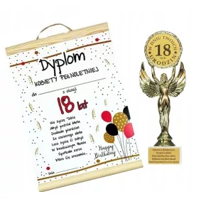  Statuette und Diplom als Geschenk zum 18. Geburtstag