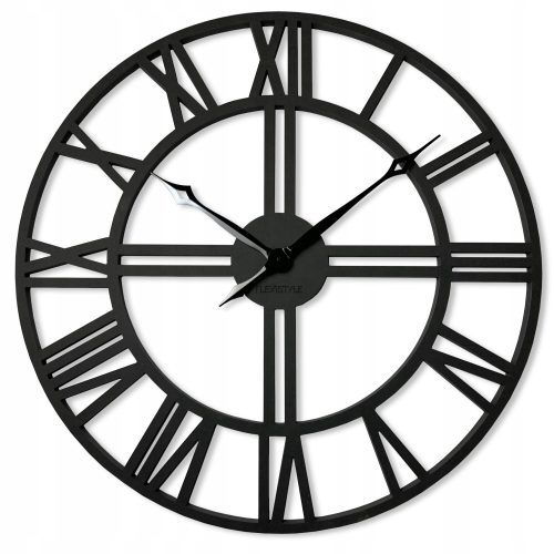 Uhr für zu Hause FLEXISTYLE Wanduhr schwarz 60cm