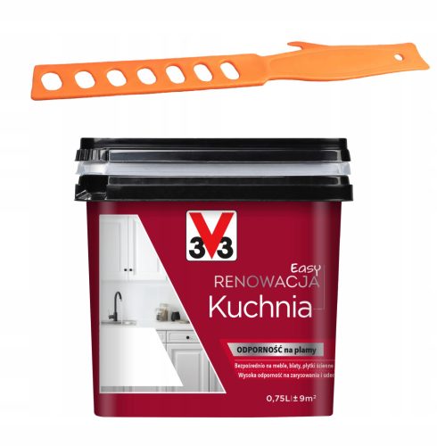  Acrylfarbe für Möbel, für Fliesen V33 0,75 l Seidenweiß
