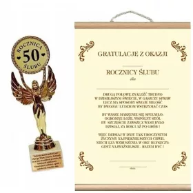  Statuette und Diplomgeschenk zum 50. Hochzeitstag