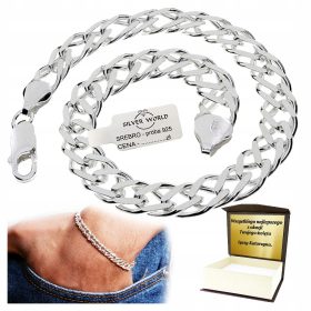  ELEGANTES BREITES ARMBAND, Silber + GRAVUR. 6mm