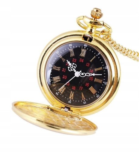  SCHÖNE GLATTE GOLD-TASCHENUHR