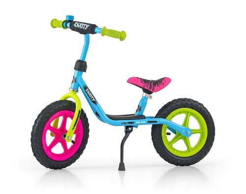  Milly Mally mehrfarbiges 12-Zoll-Laufrad Blau, Pink, Grün
