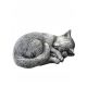  Gartenfigur Schlafende Katze
