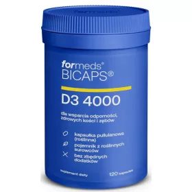   ForMeds BICAPS D3 4000 - Hochdosierte Vitamin D3 Kapseln, 120 Stück