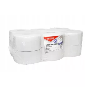   Recycling-Toilettenpapier "JUMBO" von OFFICE PRODUCTS, 1-lagig, Weiß