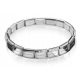  Maybeme Modular-Armband mit silberner Basis, 316L-Stahl