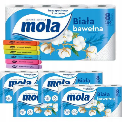  Mola unparfümiertes Toilettenpapier 8 Stk.