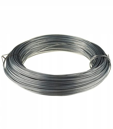 Schattiernetz für Zaun - VERZINKTER SPANNDRAHT, Durchmesser 3 mm, 50 Meter, STARK