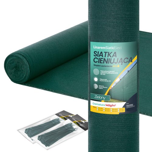 Linar SiatkiSieci Maskierungsschattierungsnetz 1,8x50 m grün