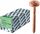PZ A2 Farmschrauben, Kupfer, 4,5x35mm, 100 Stk