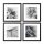 Bilder an der Wand Gerahmtes Bild SERIE 4 POSTER Moderner Stil