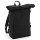 Roll-Top Rucksack mit Laptopfach für bis zu 17 Zoll – Schwarz