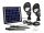  Capral CH 01-4A eingebettete Solarlampe, schwarz, 29 cm