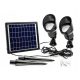  Capral CH 01-4A eingebettete Solarlampe, schwarz, 29 cm