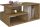  Top E Shop Couchtisch mit Regalen, Artisan-Eiche, 90 x 51 x 43 cm