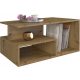  Top E Shop Couchtisch mit Regalen, Artisan-Eiche, 90 x 51 x 43 cm