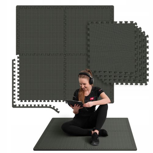  Hop-Sport Trainingsmatte 120 cm x 120 cm schwarz