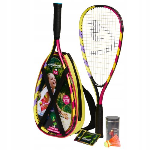 Ein Satz Speedminton-Schläger mit Federball