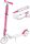  Zweirädriger Roller Raven 612701 Weiß, Pink