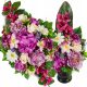 Limitierte Grabdekoration "Boot-Form" mit künstlichen Blumen