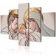  MODERNES GEMÄLDE HEILIGE FAMILIE 66x115cm FÜR HOCHZEIT