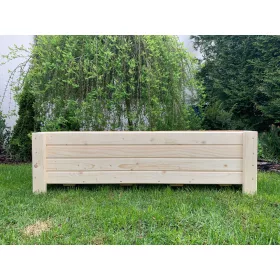  Blumentopf von TORO D-100 100 x 33 x 35 cm, Naturholz