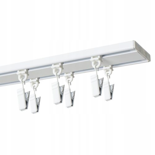 Deckenschienen DOPPELDECKENSCHIENE 350 cm mit SLIM-Clips