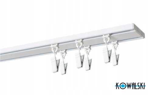 Deckenschienen DOPPELDECKENSCHIENE 560 cm mit SLIM-Clips