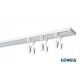 Deckenschienen DOPPELDECKENSCHIENE 560 cm mit SLIM-Clips