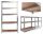  Chomik-Lagerregal aus Metall, 180 x 90 x 40 cm, max. 175 kg pro Regal