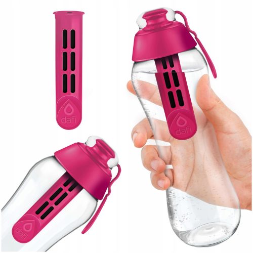  Dafi Soft 0,5 Flamingo-Filterflasche + 1 0,5 l rosa Filter