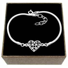  Eve-Armband 20 cm silbernes Herz