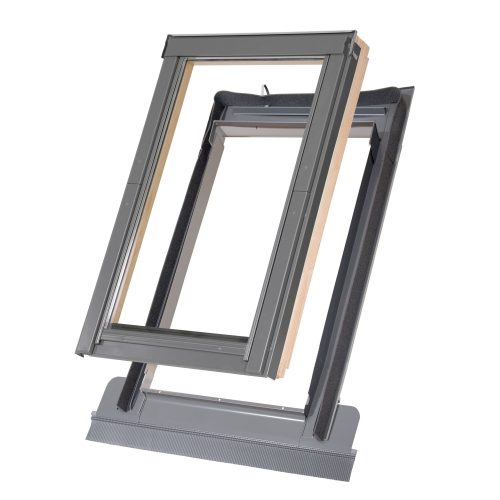 Fenster DACHFENSTER 78x140 Holz mit Kragen