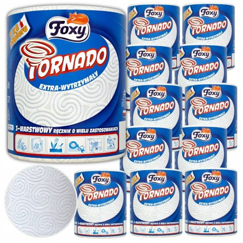 Küchentücher, Handschuhe und Schürzen Papierhandtuch Foxy Papier im 1er-Pack, weiß