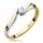  GOLD-VERLOBUNGSRING 333 ZIRKONIA 8k r.20