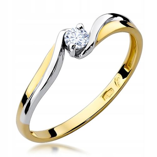  GOLD-VERLOBUNGSRING 333 ZIRKONIA 8k r.20