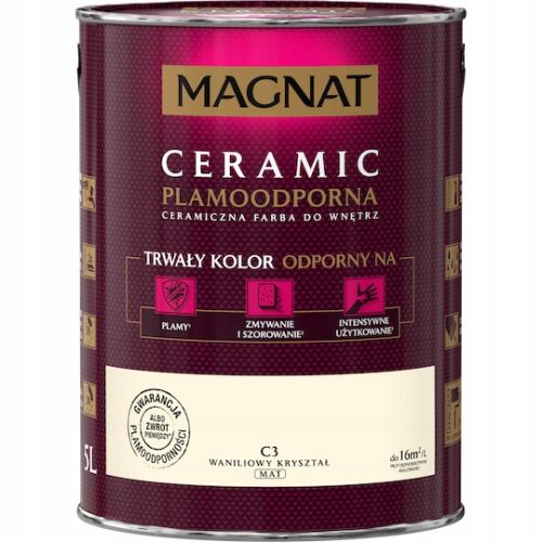 Magnat Keramik-Wandfarbe 5 l C3 Vanille kristall matt