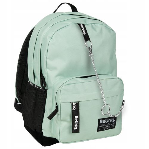  Paso Schulrucksack mit mehreren Fächern, Schwarz, Grüntöne