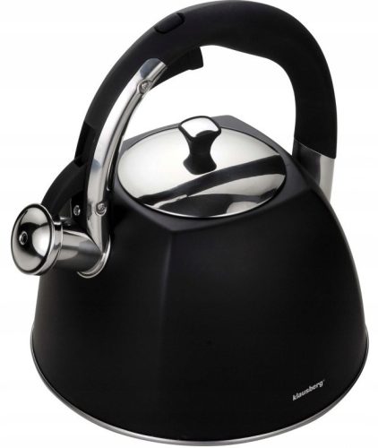  Klausberg traditioneller Stahlkessel, 3 l, schwarz