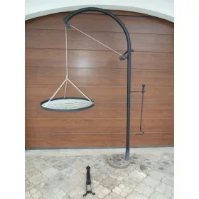  Gartenfeuerrost mit Kurbel, Edelstahlstäbe