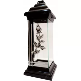  LED-Kerze MK System schwarz 38 cm