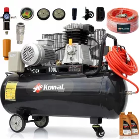 Ölkompressor Kowal Polska k13 + Schlauch 100 l 10 bar